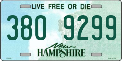 NH license plate 3809299