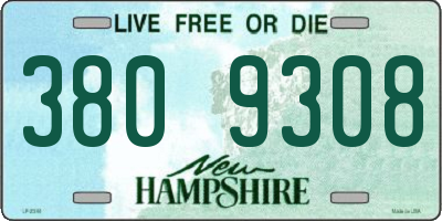 NH license plate 3809308