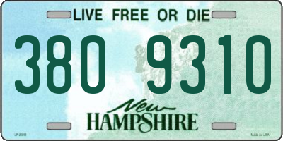 NH license plate 3809310