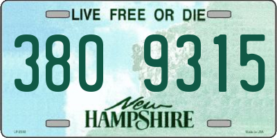 NH license plate 3809315