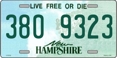 NH license plate 3809323