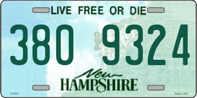 NH license plate 3809324