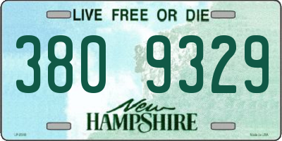 NH license plate 3809329