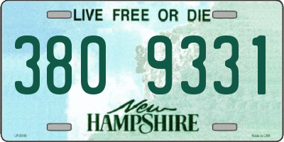 NH license plate 3809331