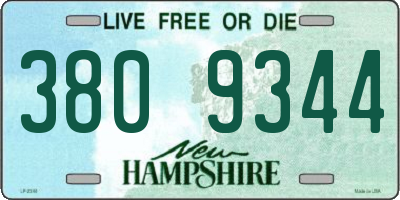 NH license plate 3809344