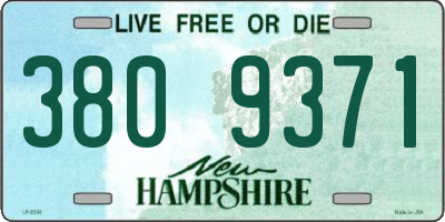 NH license plate 3809371