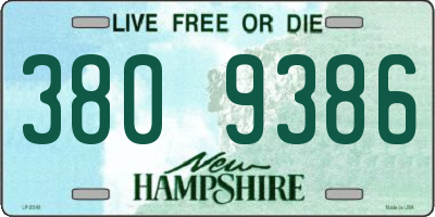 NH license plate 3809386