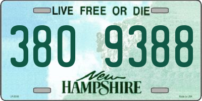 NH license plate 3809388