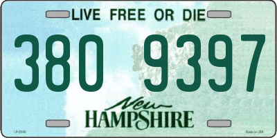 NH license plate 3809397