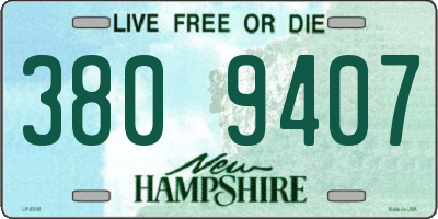 NH license plate 3809407