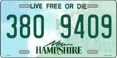 NH license plate 3809409