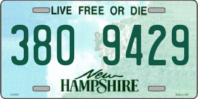 NH license plate 3809429