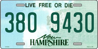 NH license plate 3809430