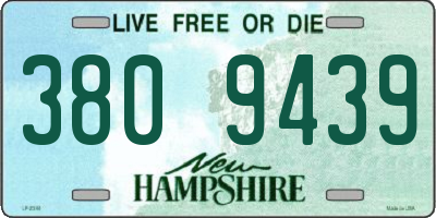 NH license plate 3809439