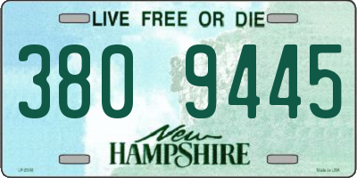 NH license plate 3809445