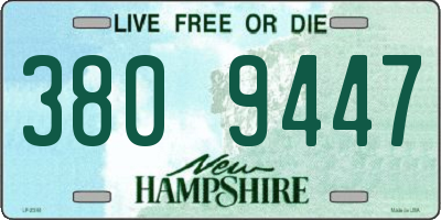 NH license plate 3809447