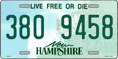 NH license plate 3809458