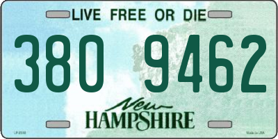 NH license plate 3809462