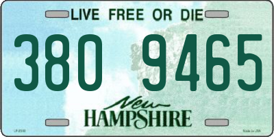 NH license plate 3809465