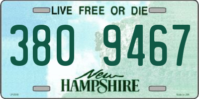 NH license plate 3809467