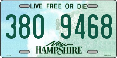 NH license plate 3809468