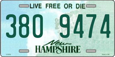 NH license plate 3809474