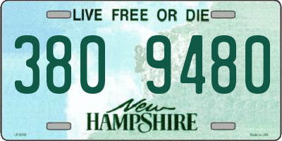NH license plate 3809480