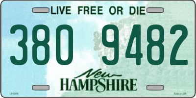 NH license plate 3809482