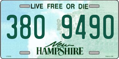 NH license plate 3809490