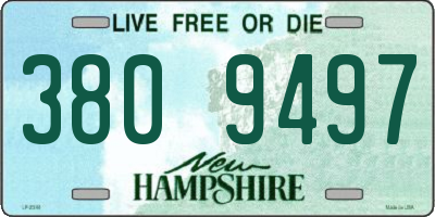 NH license plate 3809497
