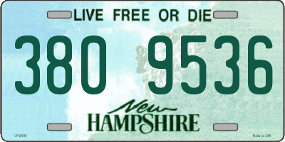 NH license plate 3809536