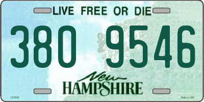 NH license plate 3809546