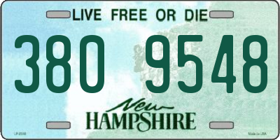 NH license plate 3809548