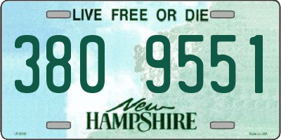 NH license plate 3809551