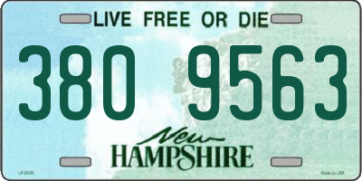 NH license plate 3809563
