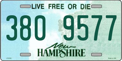 NH license plate 3809577