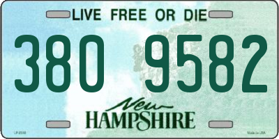 NH license plate 3809582