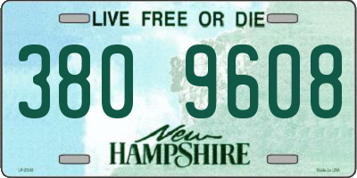 NH license plate 3809608