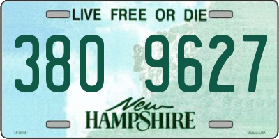 NH license plate 3809627