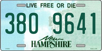 NH license plate 3809641