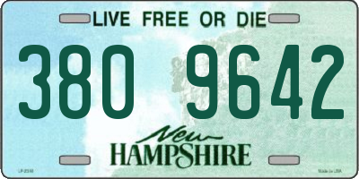 NH license plate 3809642