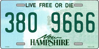 NH license plate 3809666