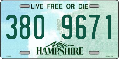 NH license plate 3809671