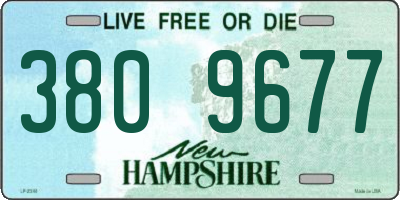 NH license plate 3809677