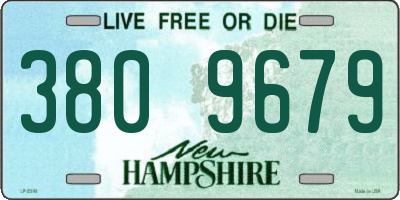NH license plate 3809679