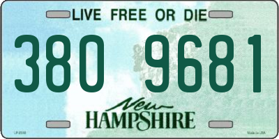 NH license plate 3809681