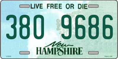 NH license plate 3809686