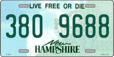 NH license plate 3809688