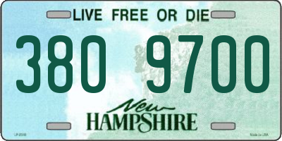 NH license plate 3809700