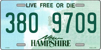 NH license plate 3809709